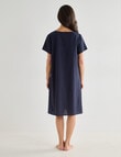 Ruby & Bloom Hailspot Cap Sleeve Nightie, Navy, 10-26 product photo View 02 S