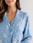 Whistle Sleep Classic Long Sleeve PJ Set, Blue Print product photo View 04 S