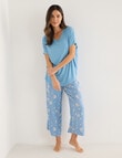 Whistle Sleep V-Neck Tee, Soft Blue product photo View 03 S