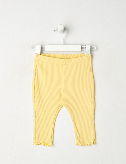 Teeny Weeny Play Time Rib Leggings, Sunbeam product photo