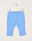 Teeny Weeny Play Time Rib Leggings, Iceberg Blue product photo