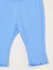 Teeny Weeny Play Time Rib Leggings, Iceberg Blue product photo View 02 S