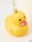 Christmas Shop Glass Ornament, Ducky product photo View 02 S