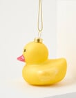 Christmas Shop Glass Ornament, Ducky product photo View 03 S