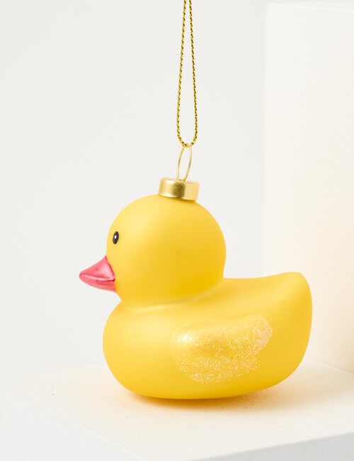 Christmas Shop Glass Ornament, Ducky product photo View 03 L