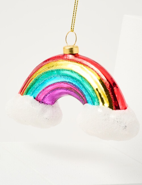 Christmas Shop Glass Ornament, Rainbow product photo View 02 L