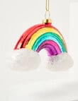 Christmas Shop Glass Ornament, Rainbow product photo View 03 S