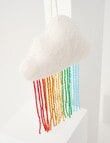 Christmas Shop Fabric Ornament, Beaded Rain Cloud product photo View 02 S