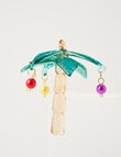 Christmas Shop Glass Ornament, Palm Tree product photo