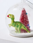 Christmas Shop Glass Dino Globe Ornament product photo View 03 S