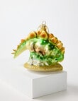 Christmas Shop Glass Ornament, Dinosaur Family product photo View 03 S