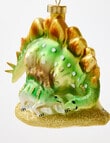Christmas Shop Glass Ornament, Dinosaur Family product photo View 04 S