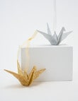 Christmas Shop Origami Crane, Gold product photo View 04 S