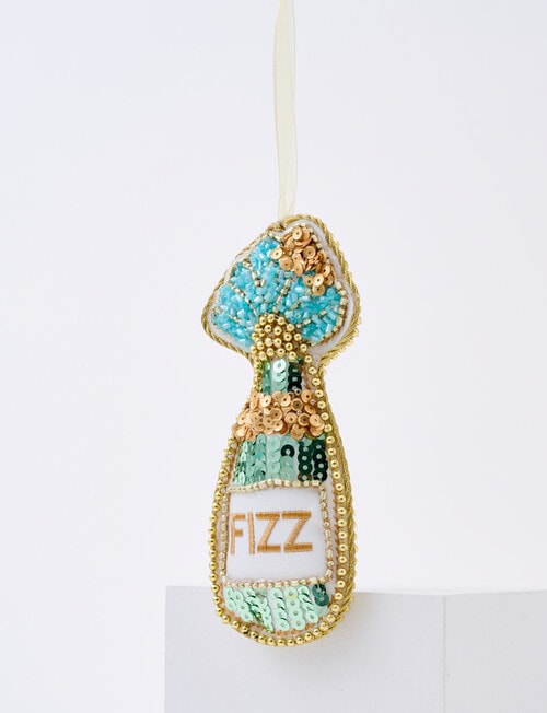 Christmas Shop Fabric Beaded Fizz Bottle product photo View 03 L