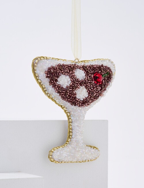 Christmas Shop Fabric Beaded Cocktail product photo View 03 L