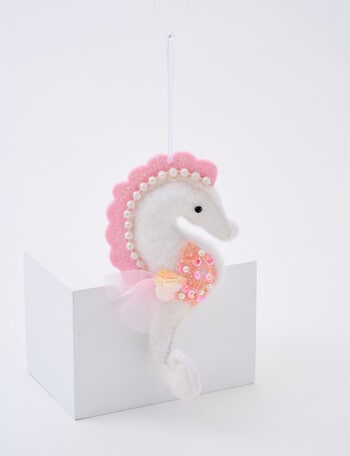 Christmas Shop Felt Sea Horse Ornament product photo