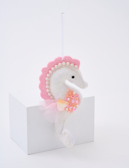 Christmas Shop Felt Sea Horse Ornament product photo