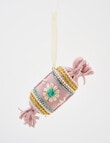 Christmas Shop Velvet Candy Ornament Mauve product photo