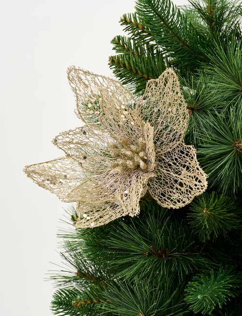 Christmas Shop Sheer Poinsettia Clip product photo View 04 L