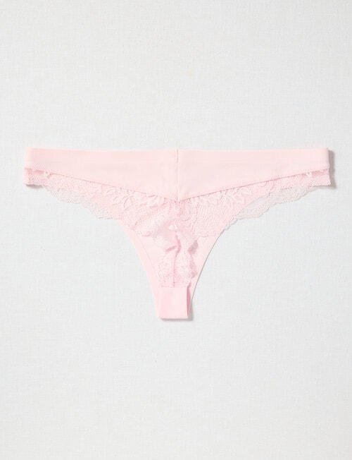 Lyric Zoe Lace G-String Brief, Blush product photo View 02 L