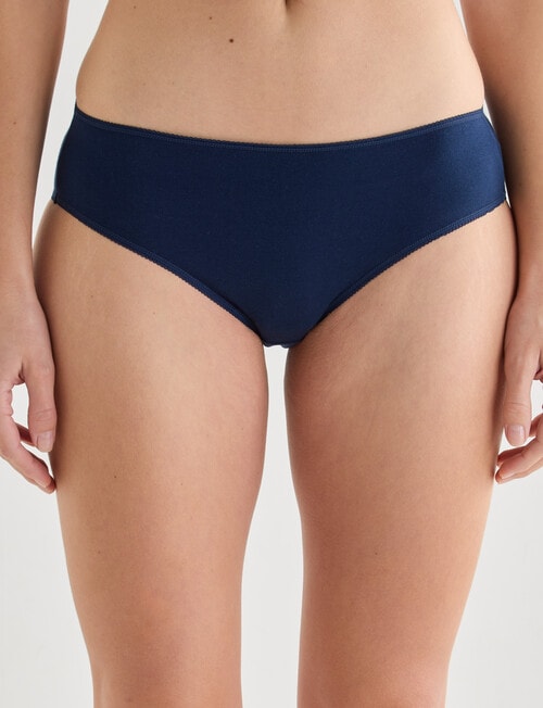 Lyric Hearts & Stripes Hi-Cut Brief, 4-Pack, Blue, Beige & Red product photo View 02 L