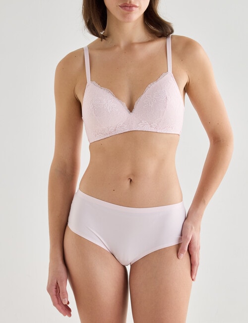 Lyric Zoe Wirefree Lace Bra, Blush, A-D product photo View 03 L