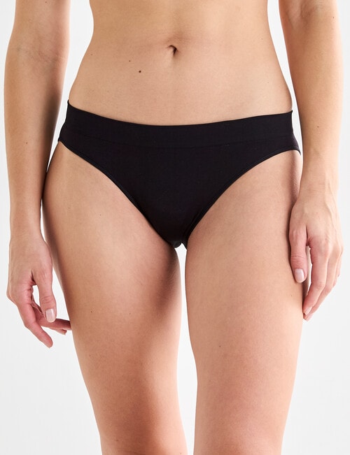 Lyric Seamfree Bikini Brief, Black product photo