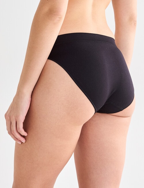 Lyric Seamfree Bikini Brief, Black product photo View 02 L