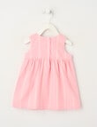 Teeny Weeny Cherry Stripe Sleeveless Dress, Pink product photo View 02 S
