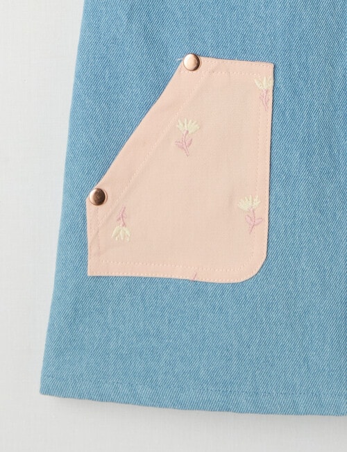 Teeny Weeny Pinny, Denim product photo View 03 L