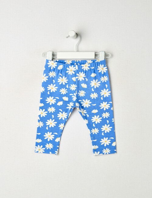 Teeny Weeny Play Time Daisy Leggings, Iceberg Blue product photo