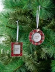 Christmas Shop Metal Ornament, Round Photo Frame product photo View 04 S