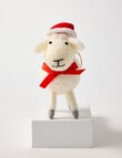 Christmas Shop Fabric Ornament, Sheep, White product photo View 02 S