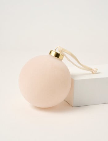 Christmas Shop Glass Velvet Bauble product photo