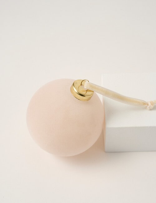 Christmas Shop Glass Velvet Bauble product photo View 02 L