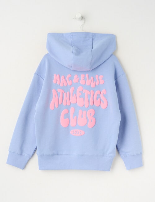 Mac & Ellie Athletics Club Pull On Hoodie, Light Cobalt product photo View 02 L