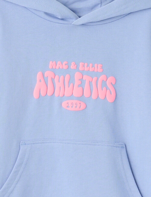 Mac & Ellie Athletics Club Pull On Hoodie, Light Cobalt product photo View 03 L