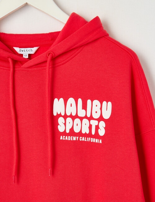 Switch Malibu Sports Oversized Hoodie, Red product photo View 03 L
