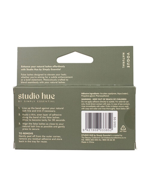 Studio Hue Natural Look Lashes, Vogue product photo View 29 L