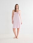 Whistle Sleep Lace Cami Nightie, Pale Pink, 8-22 product photo View 03 S