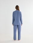 Whistle Sleep Classic Long Sleeve PJ Set, Graphite Spot product photo View 02 S