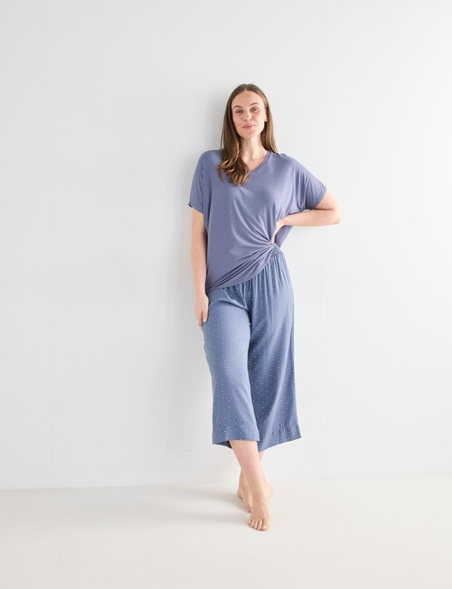 Whistle Sleep V-Neck Tee, Graphite product photo View 03 L