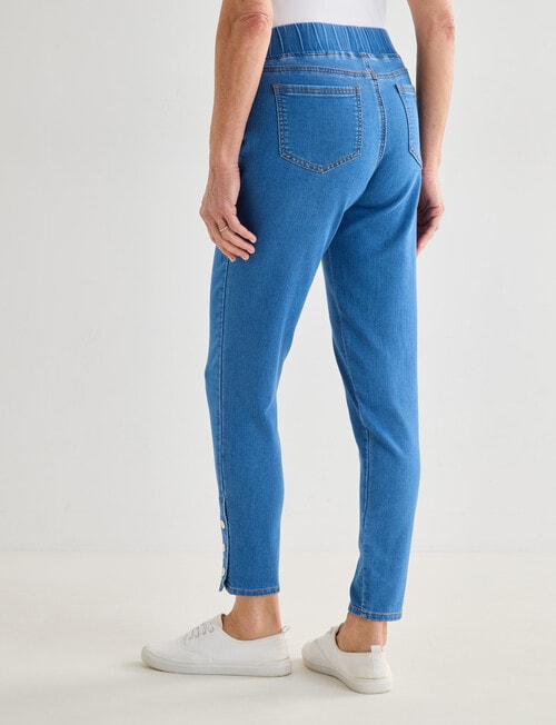 Ella J Pull-On 7/8th Knit Jeans, Vintage product photo View 02 L