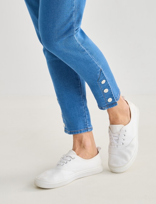 Ella J Pull-On 7/8th Knit Jeans, Vintage product photo View 04 L