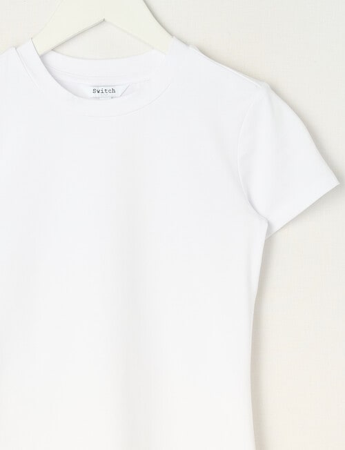 Switch Giselle Short Sleeve Tee, White product photo View 02 L