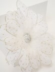 Christmas Shop Feather Flower Clip Large White product photo View 02 S