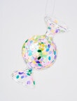 Christmas Shop Blown Glass Ornament, Round Lolly product photo View 02 S