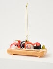 Christmas Shop Glass Ornament, Sushi Platter product photo View 02 S