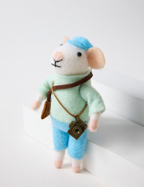 Christmas Shop Wool Ornament, Tourist Mouse product photo View 04 L
