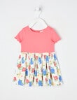 Teeny Weeny Play Time Rib Dress, Coral product photo